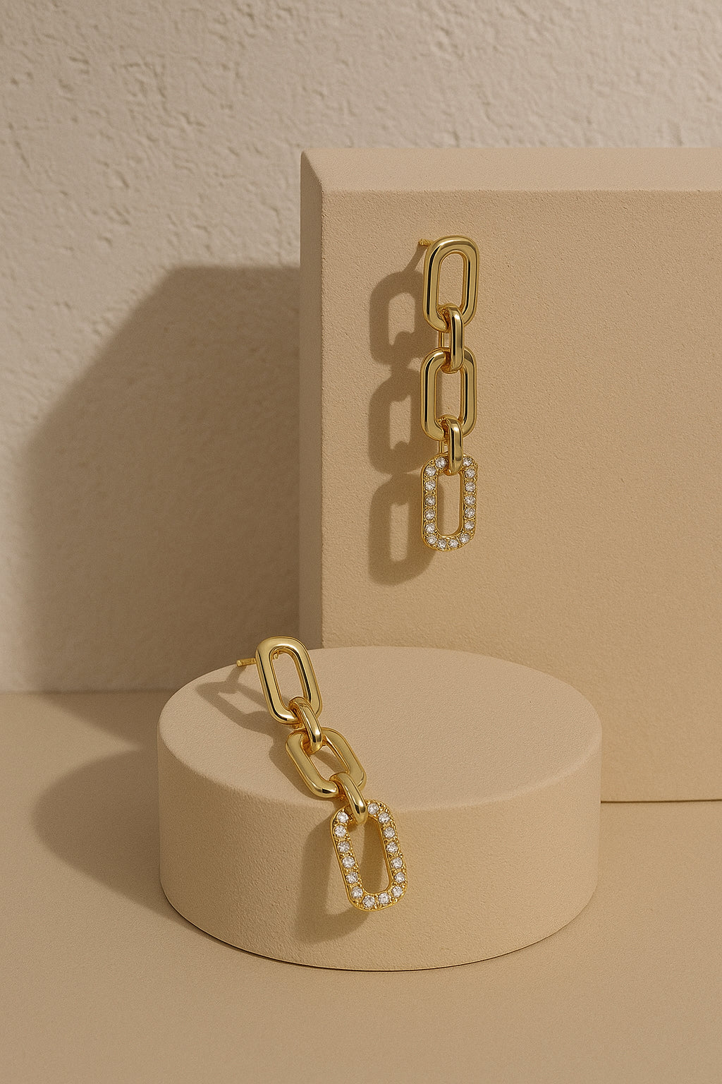 Geometric Tassel Pendant Earrings