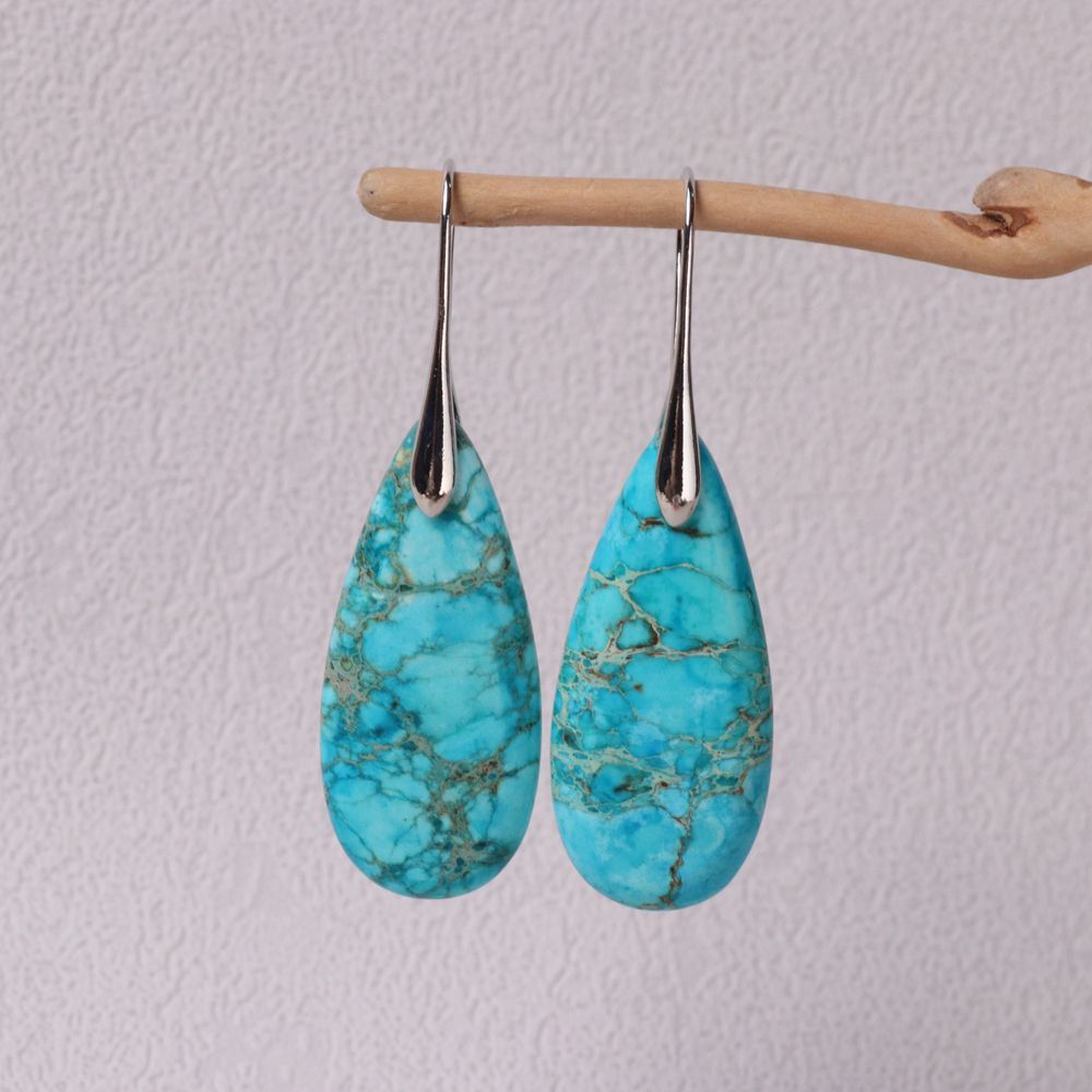 Water Drop Shape Pendant Earrings