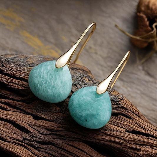 Natural Crystal All-match Earrings