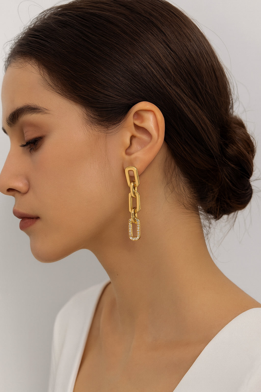 Geometric Tassel Pendant Earrings