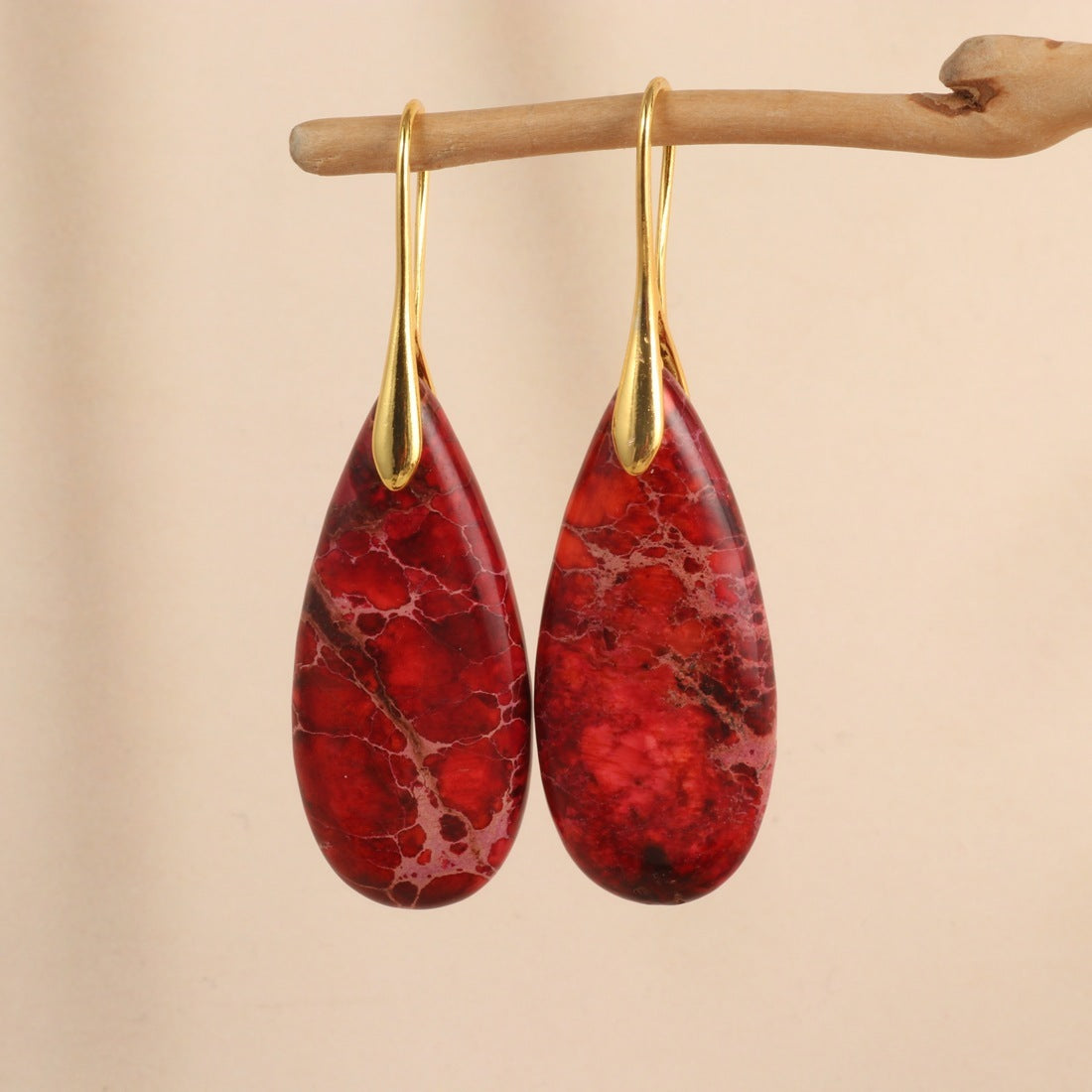 Water Drop Shape Pendant Earrings