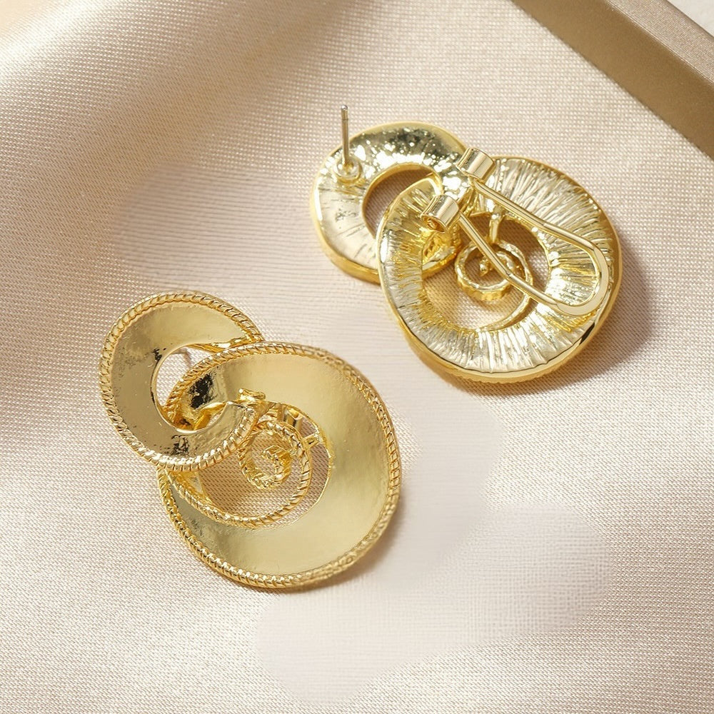 Gold-plated Ginkgo Leaf Earrings