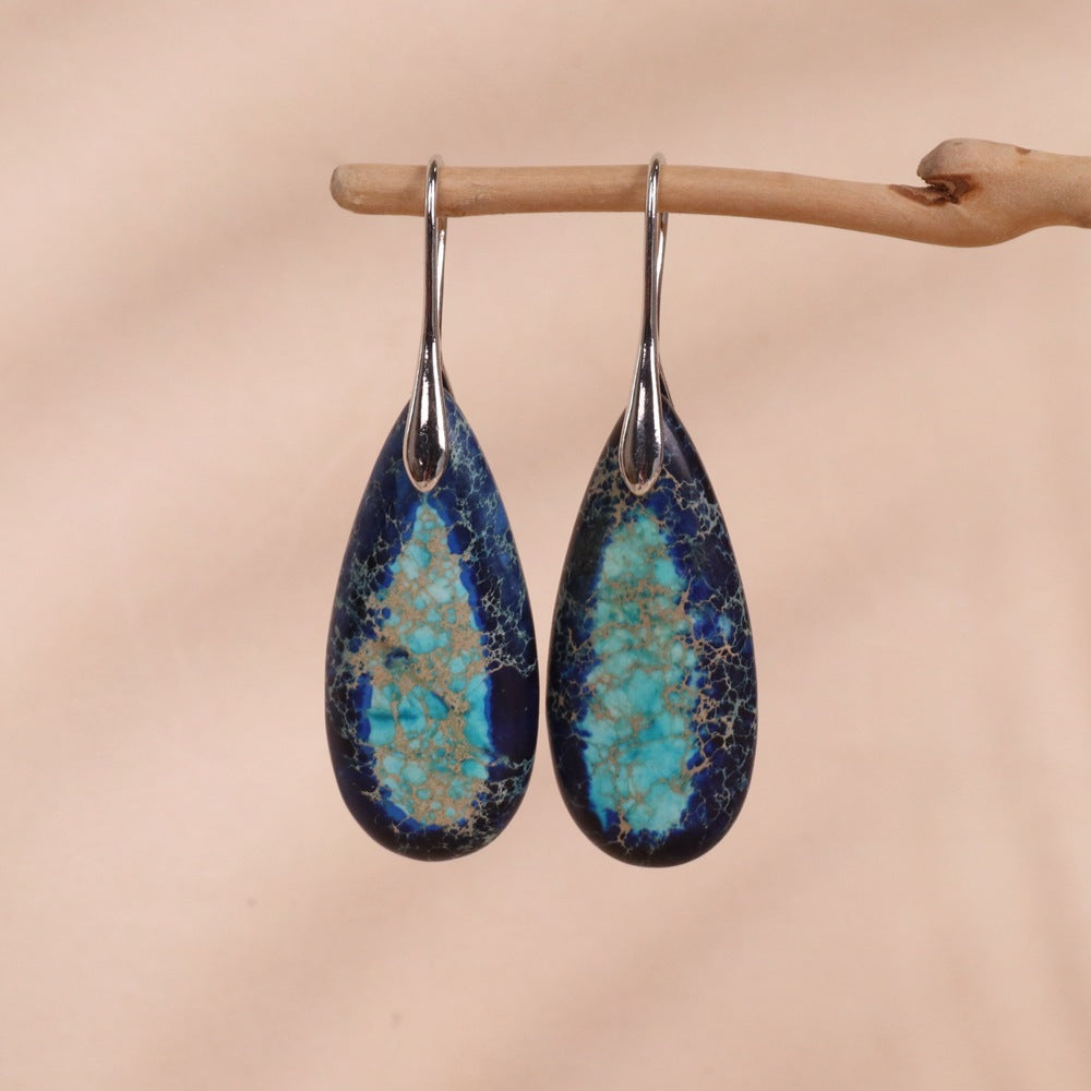 Water Drop Shape Pendant Earrings