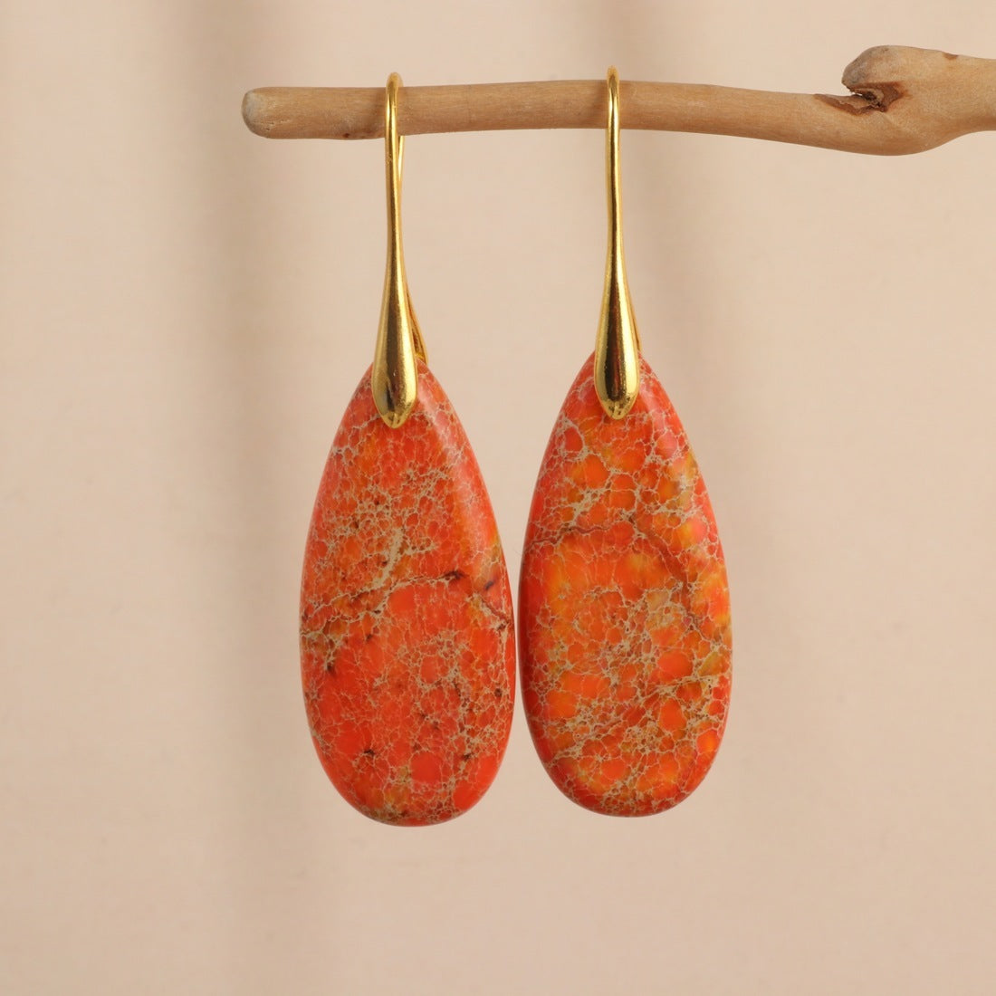 Water Drop Shape Pendant Earrings