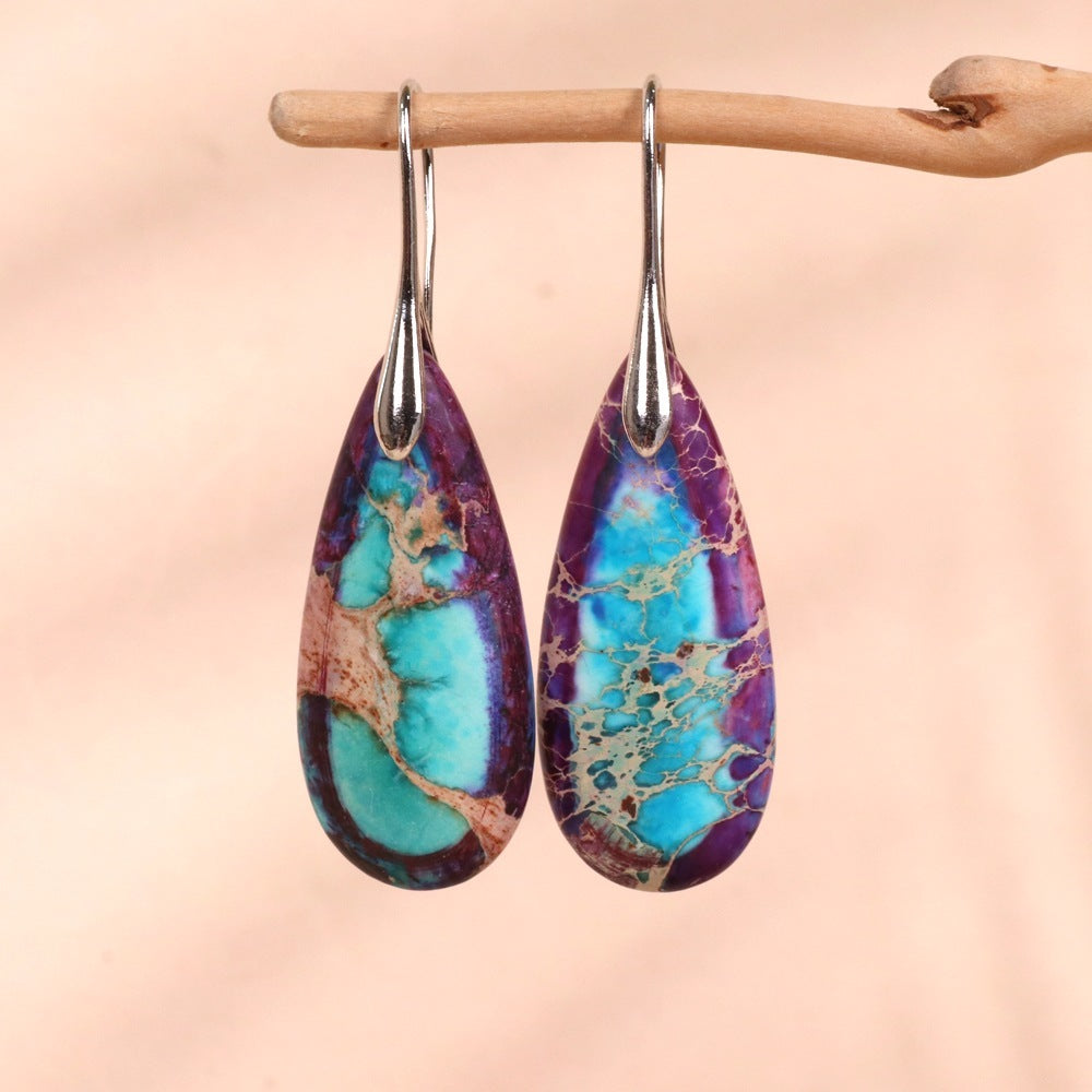 Water Drop Shape Pendant Earrings
