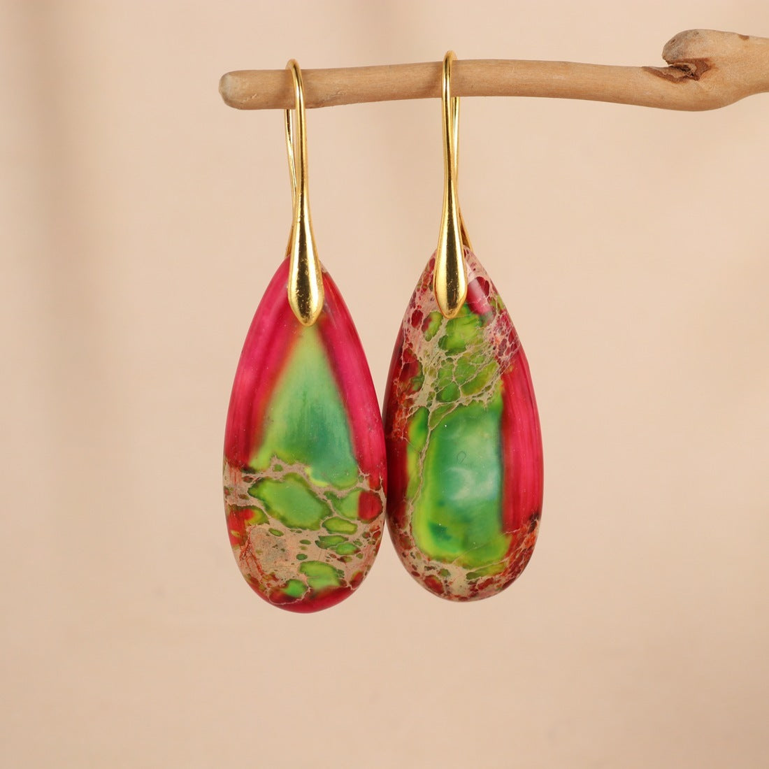 Water Drop Shape Pendant Earrings